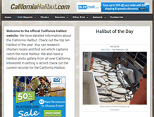 Tablet Screenshot of californiahalibut.com